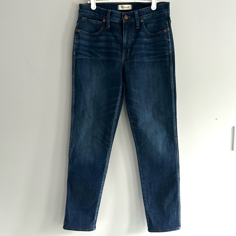 Madewell Slim Straight Jeans in William Wash Womens Size 28T Tall